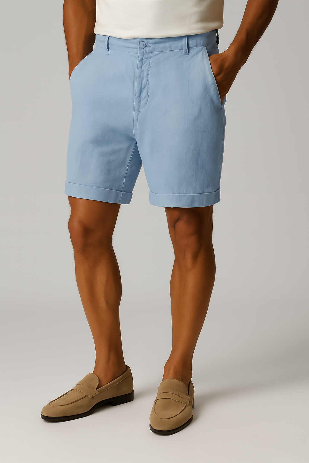 Luftige Leinen-Shorts für Herren