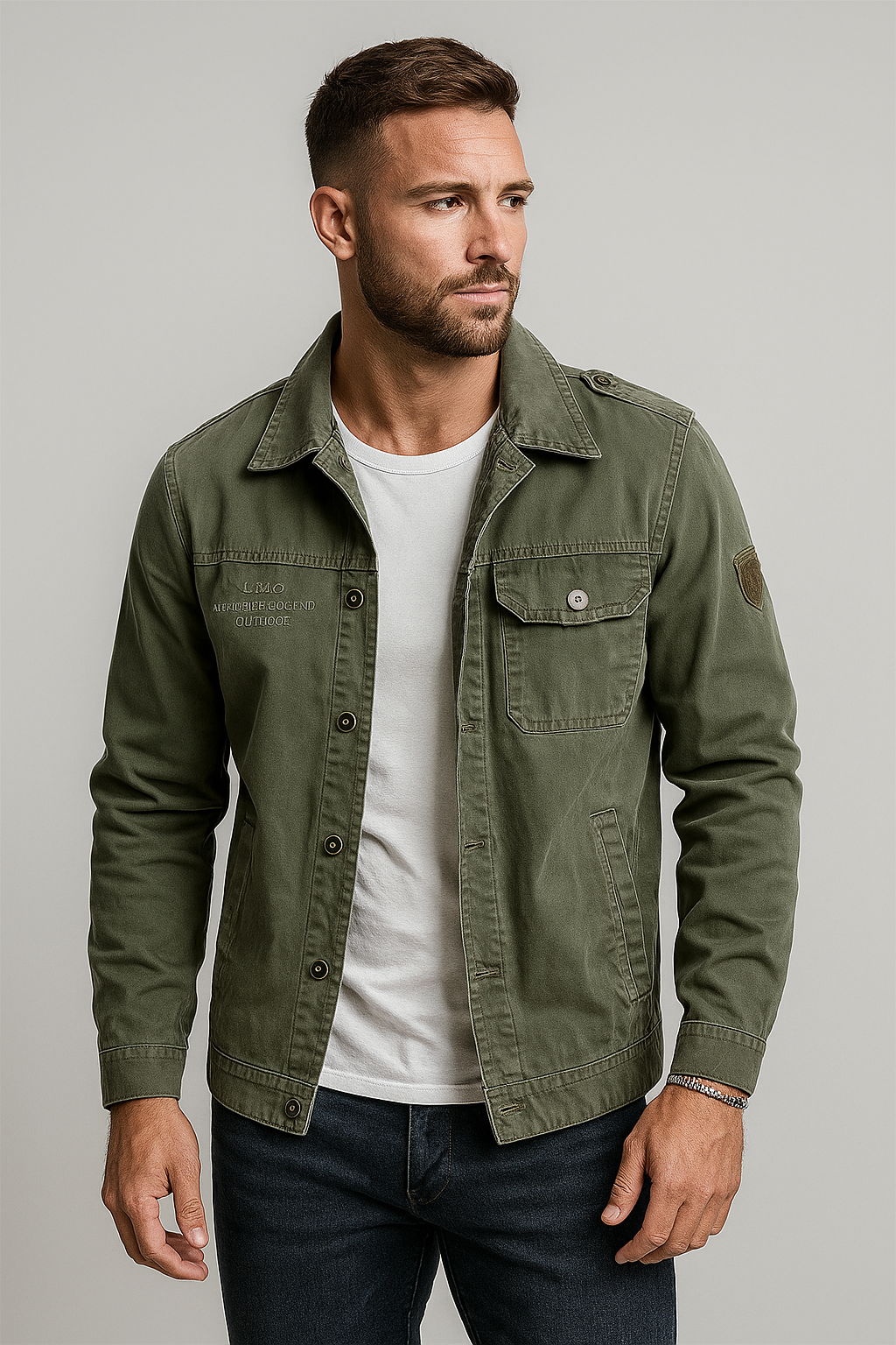 Vintage Militär Sommerjacke für Herren