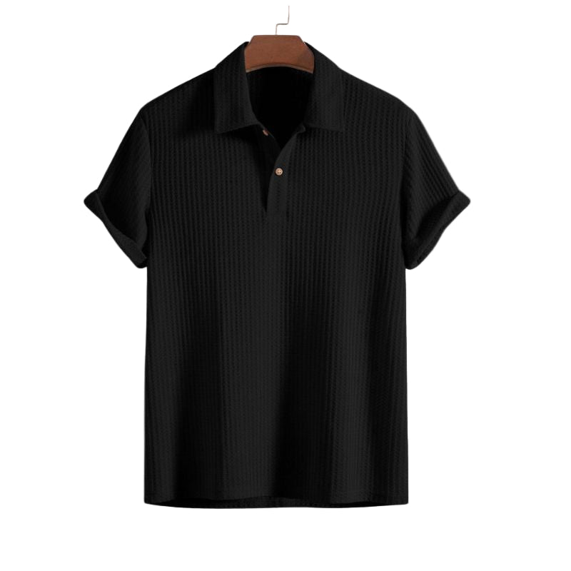 Elegantes Poloshirt mit Stehkragen und Knopfleiste