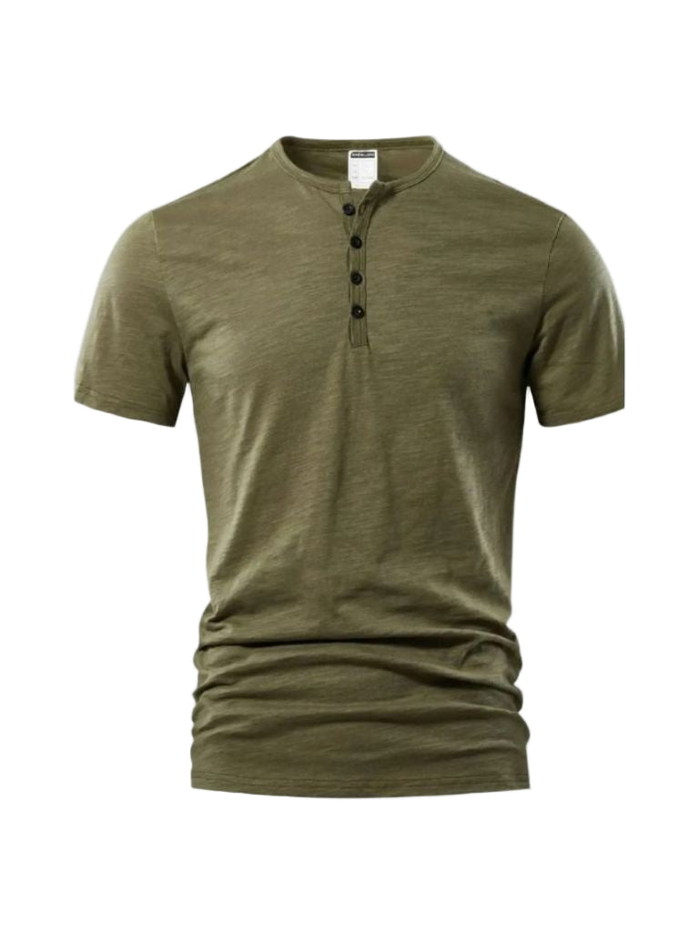 Henley T-Shirt mit Knopfleiste für Herren