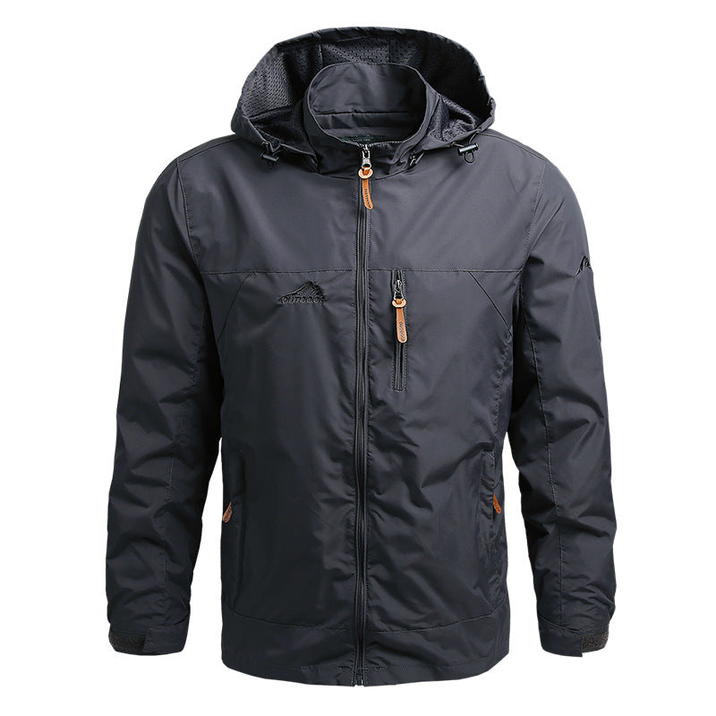 Outdoor-Jacke mit Kapuze